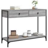 Console Table Grey Sonoma 100x34.5x75 cm Engineered Wood 834173