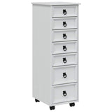 Rolling Cabinet with Drawers CORONA White 42040536