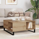 Coffee Table Artisan Oak 80 x 80 x 36.5 cm Engineered Wood 881670