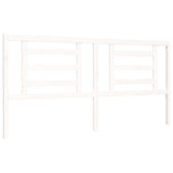 Bed Frame without Mattress White 200x200 cm Solid Wood Pine 3192902