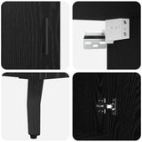 Highboard Black Oak 69.5 x 34 x 180 cm 3416139