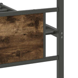 Bed Frame without Mattress Smoked Oak 100x200 cm Engineered Wood 4106756