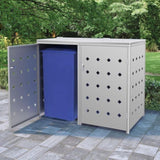 Double Wheelie Bin Shed 240 L Stainless Steel 145380