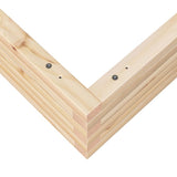 Garden Planter 100x100x23 cm Solid Wood Pine 847208