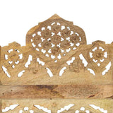 Hand carved 4-Panel Room Divider 160x165 cm Solid Mango Wood 285316