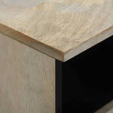 Bedside Cabinet 2 pcs White and Black 40 x 33 x 46 cm 4017979