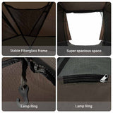 Fishing Tent Brown 514 x 465 x 187 cm Polyester and Fiberglass 4100662