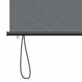 Roller Blind Light Grey 120 x 250 cm Fabric and Aluminum 42037184