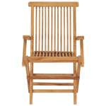 Folding Garden Chairs 3 pcs Solid Teak Wood 315444