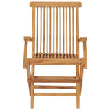 Folding Garden Chairs 3 pcs Solid Teak Wood 315444