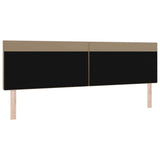 LED Headboard Cappuccino 200 cm Faux Leather 42007316