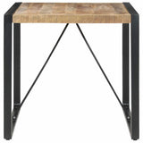321600 Dining Table 80x80x75 cm Rough Mango Wood