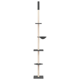 Floor to Ceiling Cat Tree Dark Grey 263.5-289.5 cm 171710