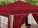 Pop-up Party Tent 195 x 195 x 245 cm Burgundy Oxford Fabric 42019741