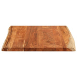 Table Top 110x80x2.5 cm Rectangular Solid Wood Acacia Live Edge 370629