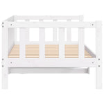 Day Bed without Mattress White Solid Wood Pine 90x200cm 806941