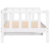 Day Bed without Mattress White Solid Wood Pine 90x200cm 806941