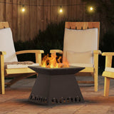 Fire Pit Black 48 x 48 x 40 cm Steel 858922