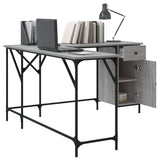 Desk Grey Sonoma 141x141x75 cm Engineered Wood 837600