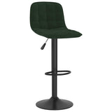 Bar Stools 2 pcs Dark Green Velvet 333994