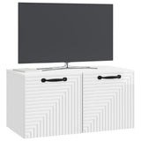 Wall-Mounted TV Cabinet High Gloss White 59.5 x 31 x 30 cm 898709