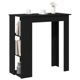 Bar Table Black Oak 102 x 50 x 103.5 cm Engineered Wood 862706
