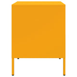 ZNTS Bedside Cabinet Mustard Yellow 36x39x50.5 cm Steel 842916