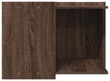 Cat Litter Box Enclosure Brown Oak 53x53x51 cm Engineered Wood 857757