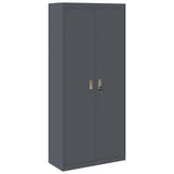 Storage Cabinet Anthracite 90 x 40 x 200 cm Steel 3406174