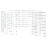 Free Range Animal Enclosure 10-Panel 54x80 cm Galvanised Iron 171579