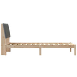 Bed Frame with Headboard Brown 80 x 200 cm Solid Pine Wood 878920