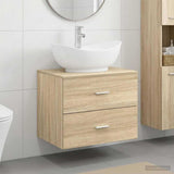 Bathroom Furniture Set Sonoma Oak Engineered Wood 3404400