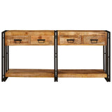 Console Tables 2 pcs Brown 160 x 33 x 75 cm Solid Mango wood 3324223