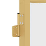 Interior Door Slim Golden 76x201.5 cm Tempered Glass and Aluminium 155140