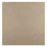 Rug ZIZUR Beige 200x200 cm Jute Look Indoor and Outdoor 4010410