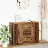 Sideboard with Drawers Old Wood 100.5x35x76 cm Engineered Wood 3328451