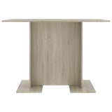 ZNTS Dining Table Sonoma Oak 110x60x75 cm Engineered Wood 800246