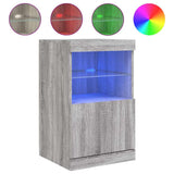 Sideboard with LED Lights Grey Sonoma 41x37x67 cm 836684