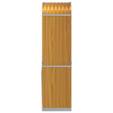 Log Holder Wood Look 40x45x170 cm Galvanised Steel 364578