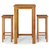 Garden Bar Set Natural Acacia Wood Solid Acacia Wood Medium 3154386