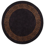 Rug Washable Black and Gold 200 cm 136630