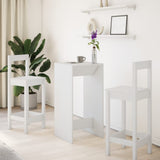 Bar Table White 51x50x103.5 cm Engineered Wood 854418