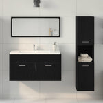 Bathroom Furniture Set 3 pcs Black Oak 60 x 38.5 x 46 cm 3334326