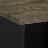 Sideboard Black 80x33x75 cm Solid Wood Mango 4017711