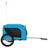 Pet Bike Trailer Blue and Black Oxford Fabric and Iron 94009