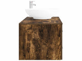 Bathroom Furniture Set 2 pcs Smoked Oak Engineered Wood 3403996