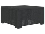 1-Seater Garden Sofa Rattan Look PP Anthracite 8011756