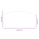 Fireplace Glass Plate 120x60 cm 324156