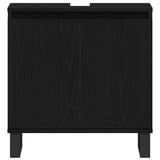 Bathroom Sink Cabinet Black Oak 58 x 33 x 60 cm Engineered Wood 862889