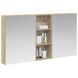 Bathroom Cabinet Set 3 pcs 130 x 14.5 x 70 cm Engineered wood 3403762